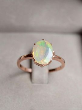 martha in the garret Natural Opal Sterling Silver Ring