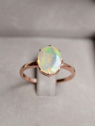 martha in the garret Natural Opal Sterling Silver Ring
