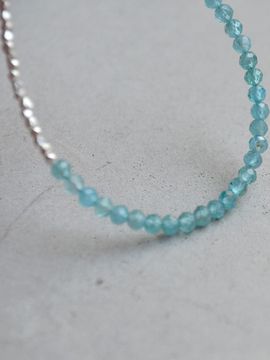 martha in the garret Natural Sterling Silver Apatite Bracelet