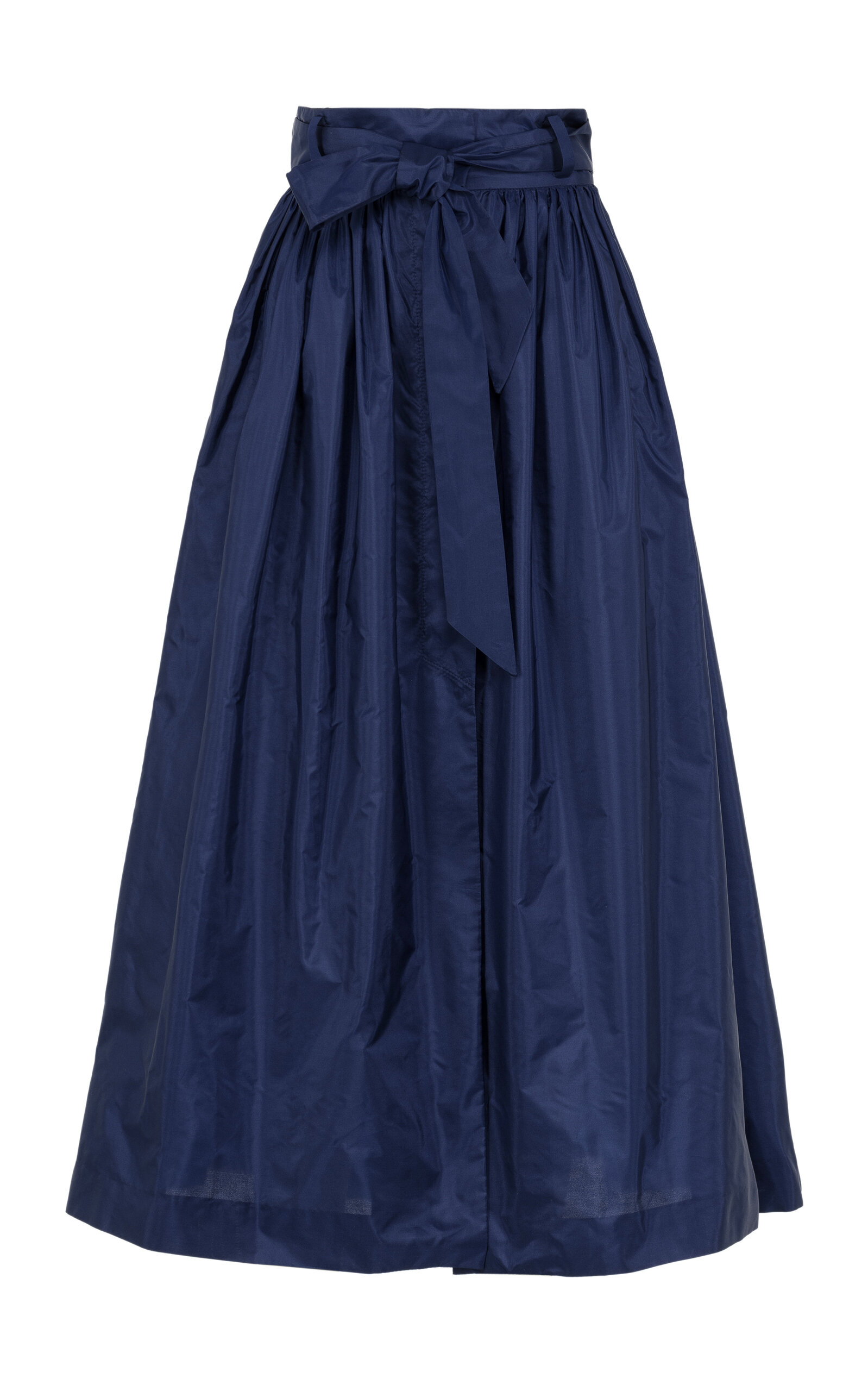 Martin Grant Martin Grant Gathered Wool Silk Skirt