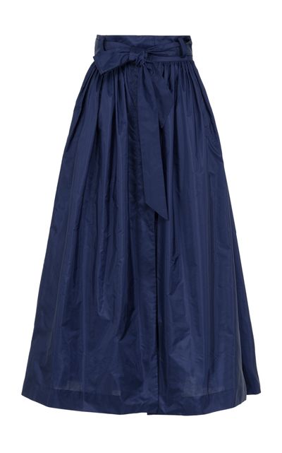 Martin Grant Martin Grant Gathered Wool Silk Skirt