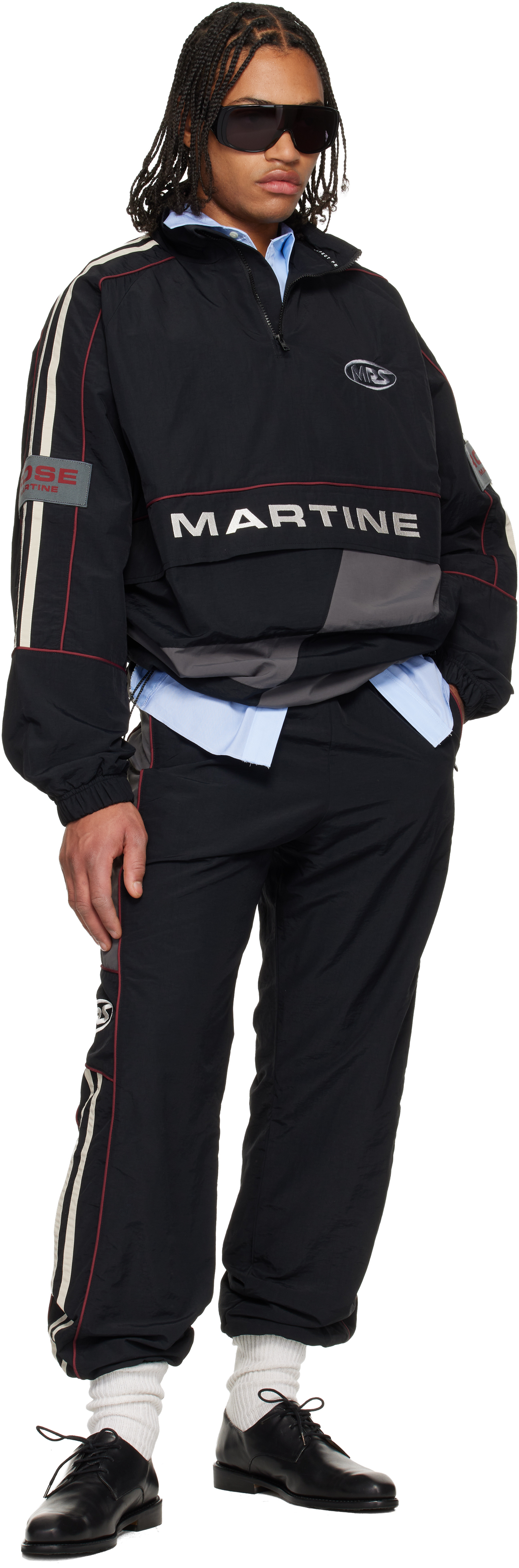 Martine Rose - Black & Gray Hockey Track Jacket