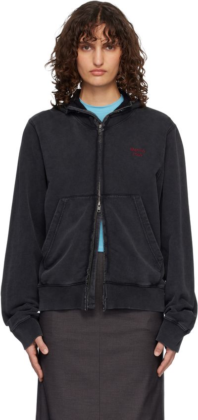 Martine Rose Martine Rose Black Zip Crew Hoodie