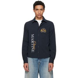 Martine Rose Martine Rose Navy Sleazy Sports Shirt