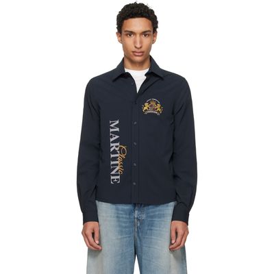 Martine Rose Martine Rose Navy Sleazy Sports Shirt