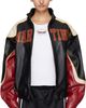 Martine Rose Martine Rose Red & Black Superbowl Leather Jacket - 1
