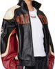 Martine Rose Martine Rose Red & Black Superbowl Leather Jacket - 2