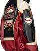 Martine Rose Martine Rose Red & Black Superbowl Leather Jacket - 3