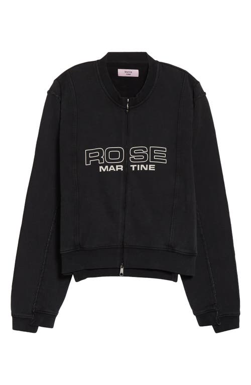 Martine Rose - Shrunken Full Zip Logo Sweatshirt