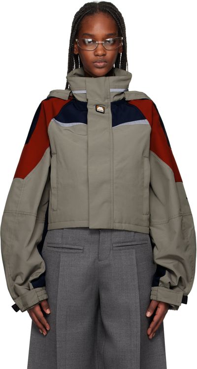 Martine Rose - Taupe Shrunken Sports Jacket