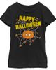 Marvel Girl's Marvel Spider-Man Jack-O'-Lantern Happy Halloween T-Shirt - 1