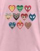 Marvel Girl's Marvel Superhero Hearts Graphic Tee - 2