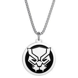 Marvel Marvel Black Panther Stainless Steel Pendant Necklace, 22" Ball Chain