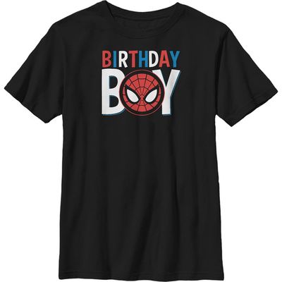 Marvel Marvel Boys' Birthday Boy Spider-Man Short Sleeve Graphic T-Shirt
