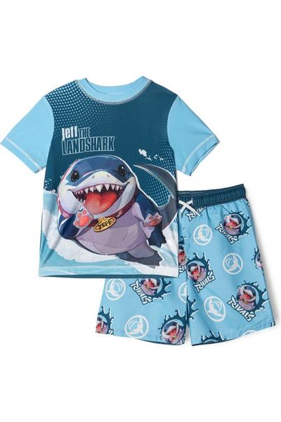 Marvel Marvel Jeff 2-Piece Rash Guard and Swim Trunks Set