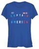 Marvel Marvel Junior's Forty One Captain Short Sleeve Graphic T-shirt - 1