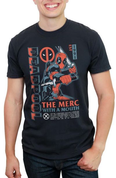 Marvel Marvel Men's The Merc with a Mouth 1991 Poster Short Sleeve Graphic T-Shirt