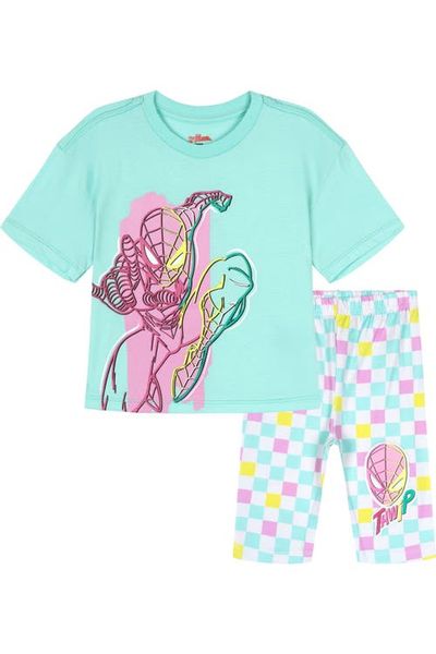 Marvel Marvel Spider-Man 2-Piece Tee and Bike Shorts Set