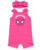 Marvel Marvel Spider-Man Avengers Sleeveless Romper Headband Set - 1