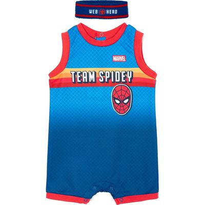 Marvel Marvel Spider-Man Basketball Romper and Headband Set