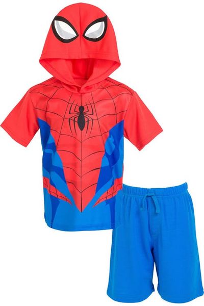 Marvel Marvel Spider-Man Hooded T-Shirt and Shorts Set