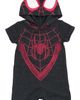 Marvel Marvel Spider-verse Miles Morales Hooded Romper (baby) - 1