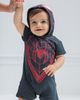 Marvel Marvel Spider-verse Miles Morales Hooded Romper (baby) - 3