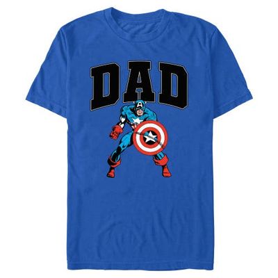 Marvel Mens Marvel Dad Is My Captain America T Shirt