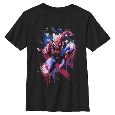 Marvel: Spider-Man Marvel: Spider-Man Boys' American Pose Graphic Short Sleeve T-Shirt