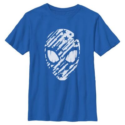 Marvel: Spider-Man Marvel: Spider-Man Boys' Stars and Stripes Mask Graphic Short Sleeve T-Shirt