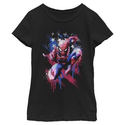 Marvel: Spider-Man Marvel: Spider-Man Girls Marvel Spider-Man American Pose T Shirt