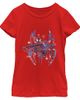 Marvel: Spider-Man Marvel: Spider-Man Girls' Patriotic Spidey Logo Graphic Short Sleeve T-Shirt - 1