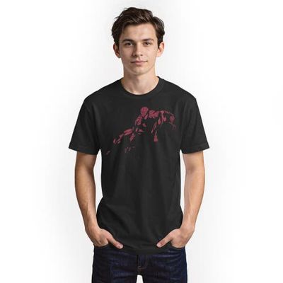 Marvel: Spider-Man Marvel: Spider-Man Mens Marvel Spider-Man Vintage Red Wraith Shadow Pose T Shirt