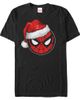 Marvel: Spider-Man Marvel: Spider-Man Men's Masked Hero Santa Hat Icon Short Sleeve Graphic T-Shirt - 1
