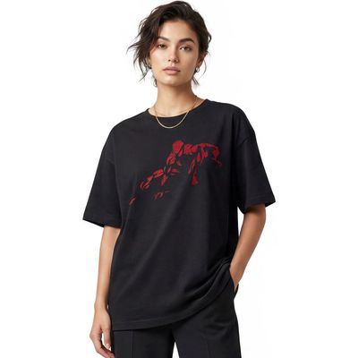 Marvel: Spider-Man Marvel: Spider-Man Womens Marvel Spider-Man Vintage Red Wraith Shadow Pose Boyfriend T Shirt