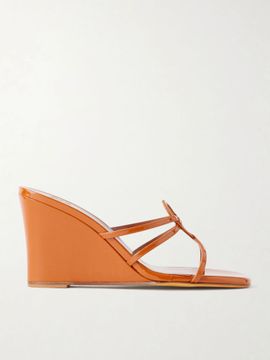 MARYAM NASSIR ZADEH 70 Opera leather wedge sandals