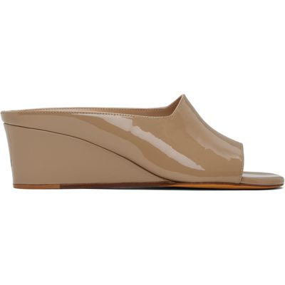 Maryam Nassir Zadeh Maryam Nassir Zadeh Beige Yves Wedge Heeled Sandals