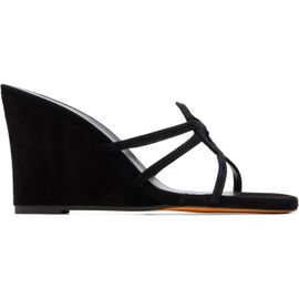 Maryam Nassir Zadeh Maryam Nassir Zadeh Black Opera Wedge Heeled Sandals