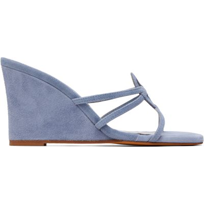 Maryam Nassir Zadeh Maryam Nassir Zadeh Blue Opera Wedge Heeled Sandals
