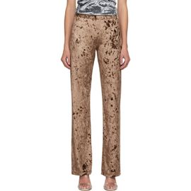 Maryam Nassir Zadeh Maryam Nassir Zadeh Brown Dance Lounge Pants