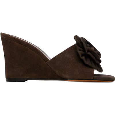Maryam Nassir Zadeh Maryam Nassir Zadeh Brown Flor Wedge Heeled Sandals
