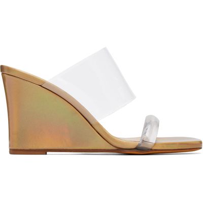Maryam Nassir Zadeh Maryam Nassir Zadeh Gold Olympia Wedge Heeled Sandals