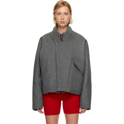 Maryam Nassir Zadeh Maryam Nassir Zadeh Gray Augusta Jacket