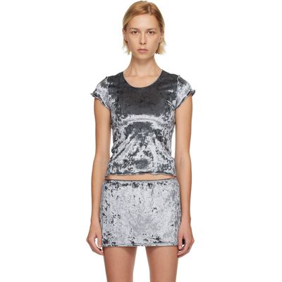 Maryam Nassir Zadeh Maryam Nassir Zadeh Gray Isla T-shirt