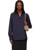 Maryam Nassir Zadeh Maryam Nassir Zadeh Navy Arlos Button Up Shirt - 1