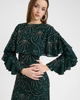 MARYISA MARYISA Modest Embellished Sequin Beaded Dress Maxi With Cape Style Top - 2