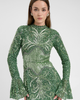 MARYISA MARYISA Modest Embellished Sequins Trail Maxi Dress - 2