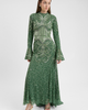 MARYISA MARYISA Modest Embellished Sequins Trail Maxi Dress - 4