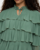 MARYISA MARYISA Modest Ruffle Chiffon Dress Maxi With Designer Sleeve - 3