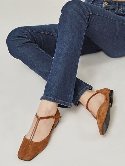MARYRINGO Becca T strap Maryjane _ Camel
